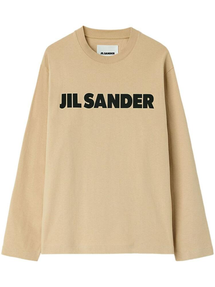 Jil Sander Logo T-Shirt - Brown Cover