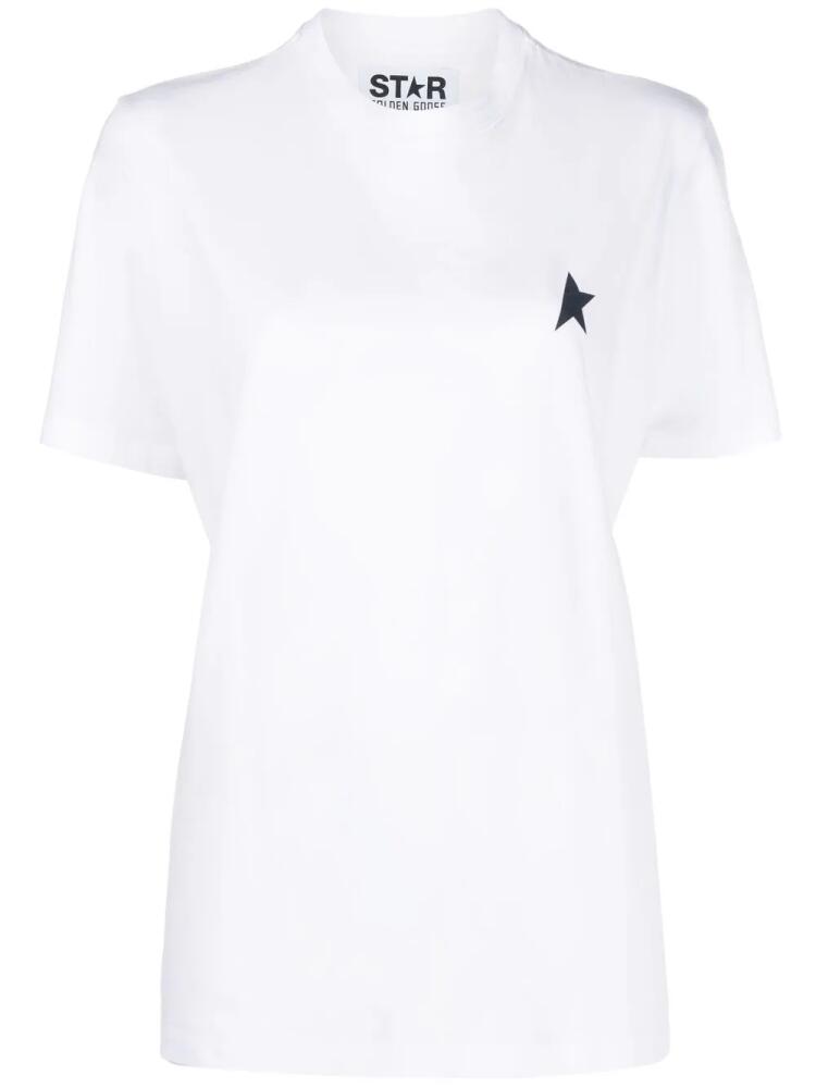 Golden Goose logo-print cotton T-Shirt - White Cover