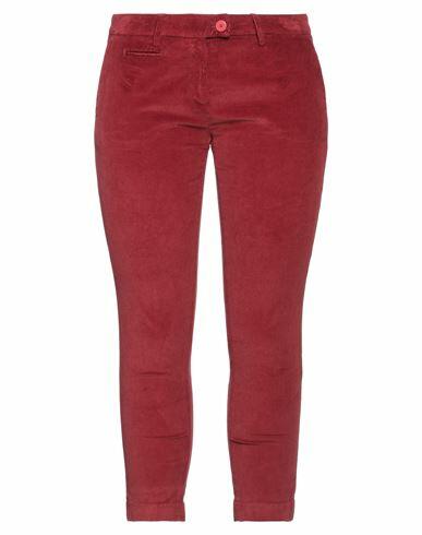 Mason's Woman Pants Brick red Cotton, PES - Polyethersulfone, Elastane Cover