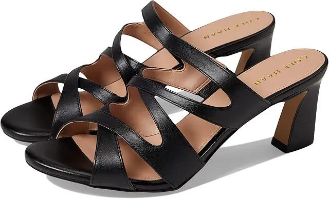 Cole Haan Alyse Heeled Sandal 65 mm (Black Leather) Women's Shoes Cover