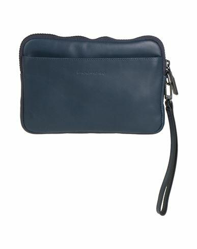 Piquadro Man Handbag Midnight blue Leather Cover