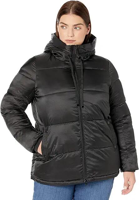 Sam Edelman Short Puffer (Black) Women's Clothing Cover