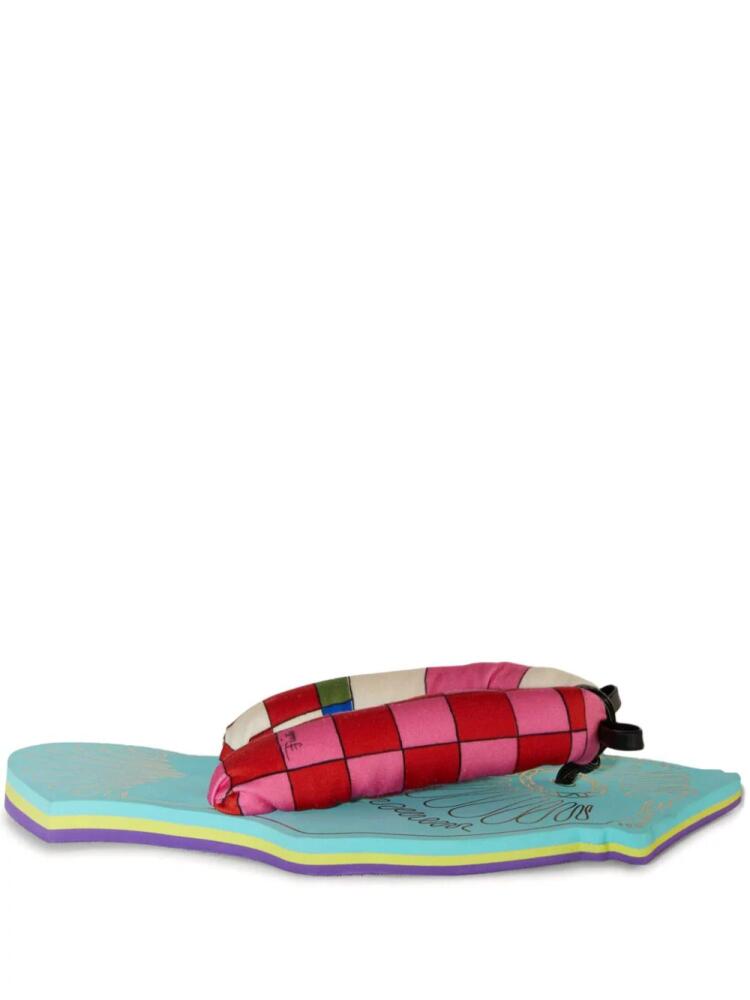 PUCCI Scuba Marmo-print sandals - Pink Cover