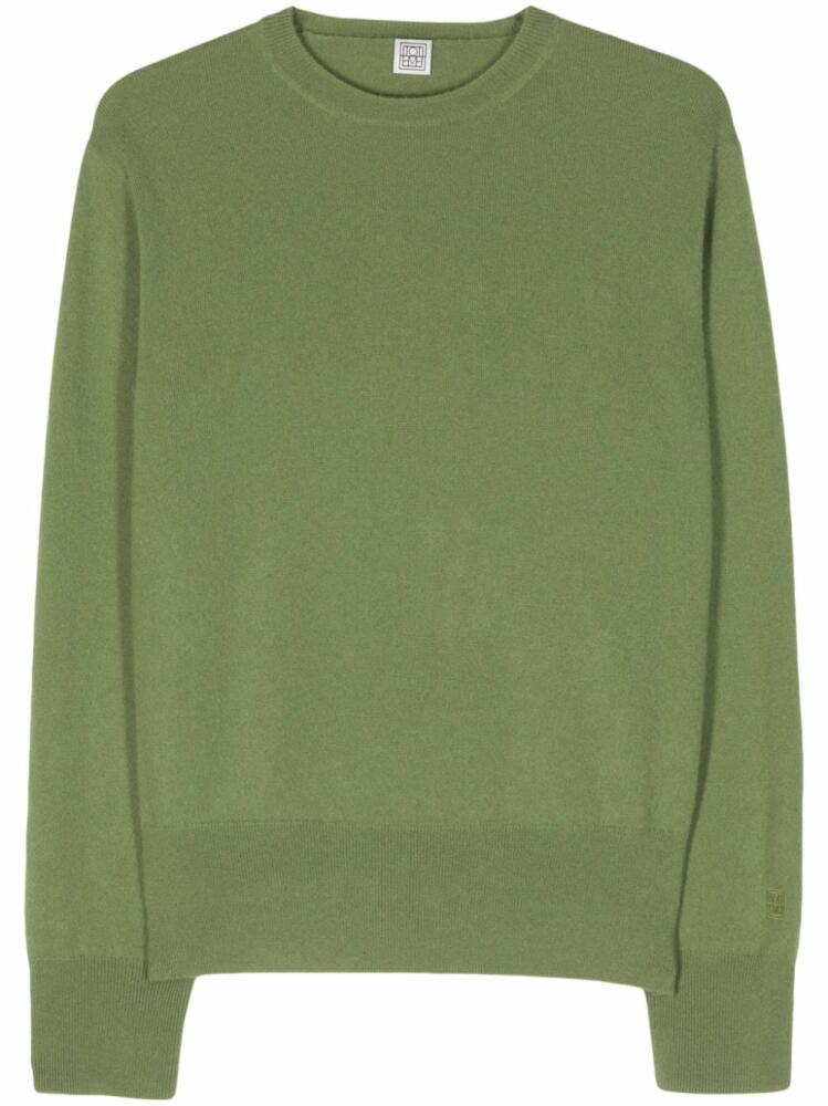 TOTEME crew-neck cashmere jumper - Green Cover