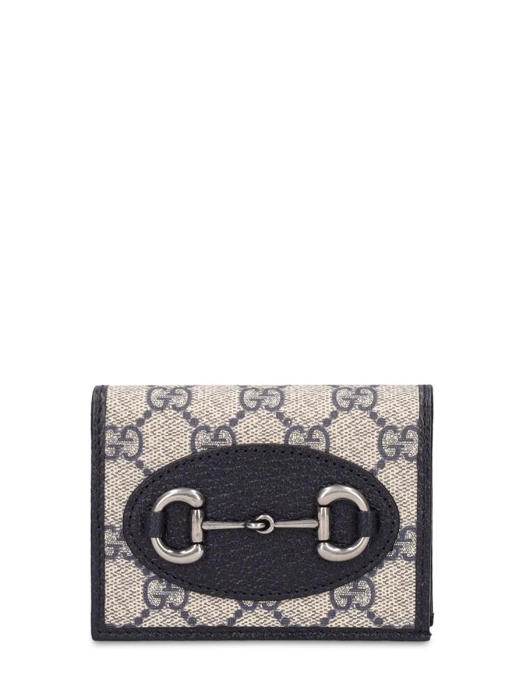 GUCCI 1955 Horsebit Gg Supreme Wallet Cover