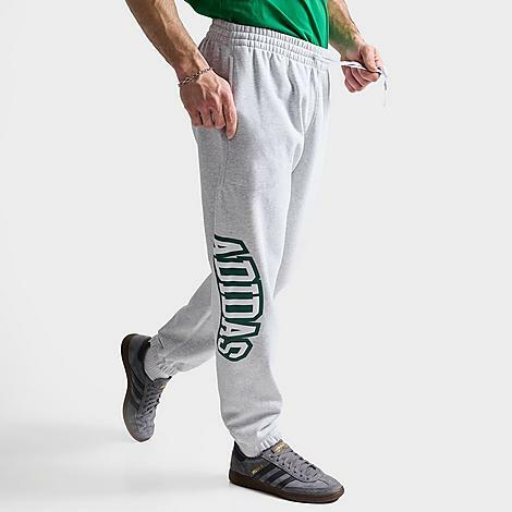 Adidas Men's Originals VRCT Jogger Sweatpants in Green/Light Grey Heather Cover