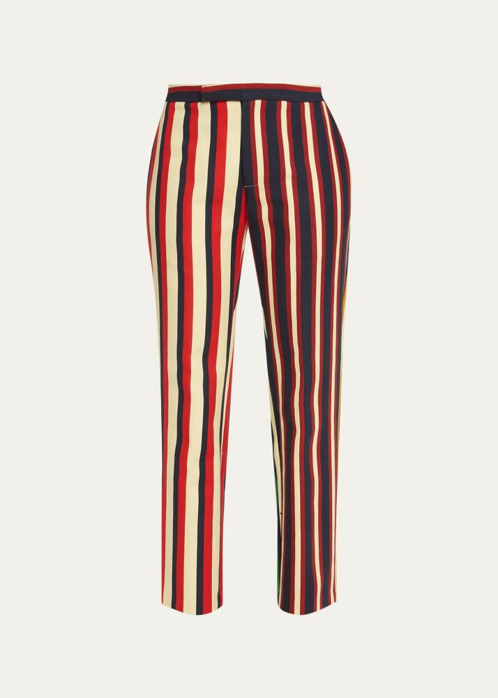 Libertine Eton Striped Narrow Trousers Cover