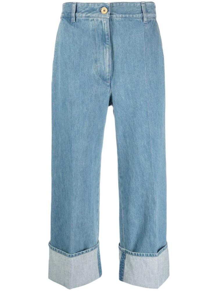 Patou Iconic cuffed jeans - Blue Cover