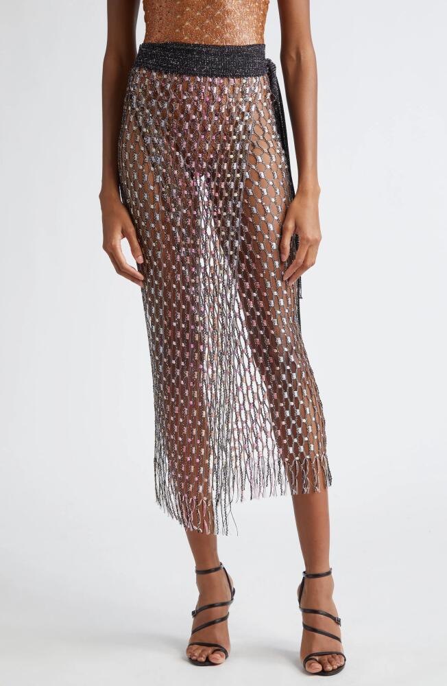 Missoni Metallic Semisheer Pareo in Black Cover