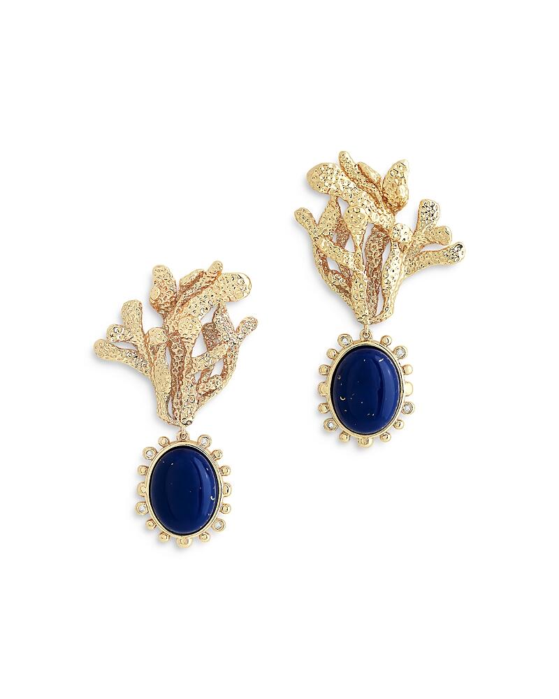 Anabel Aram Lapis Oval Bead Drop Earrings Cover