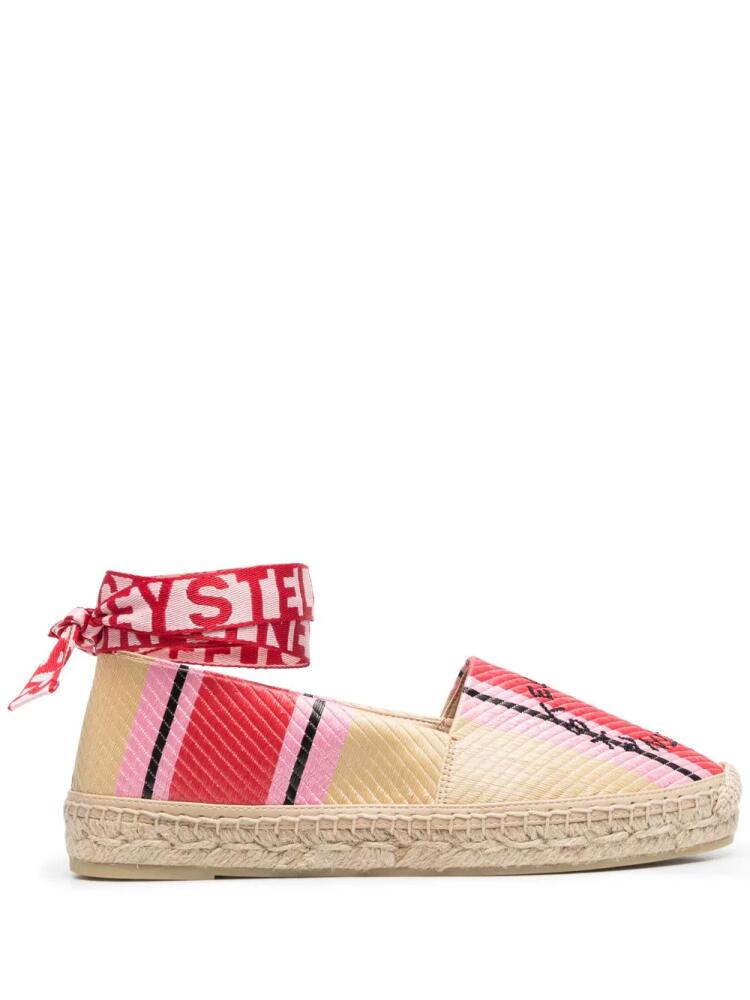 Stella McCartney embroidered-logo flat espadrilles - Neutrals Cover