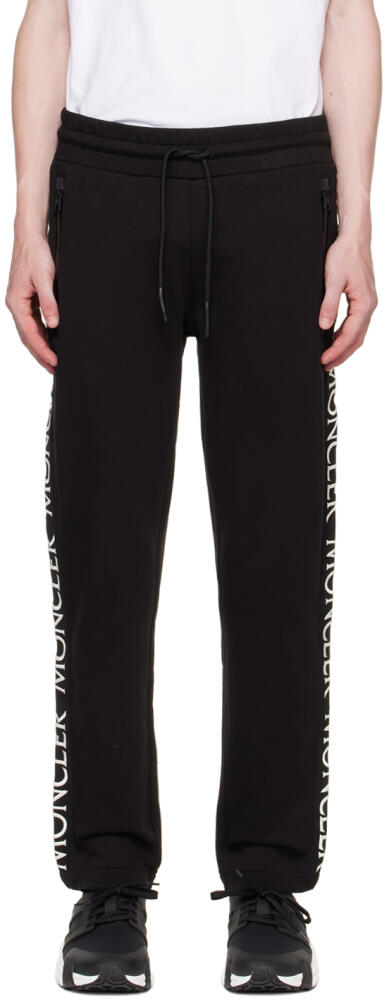 Moncler Black Tapered Lounge Pants Cover