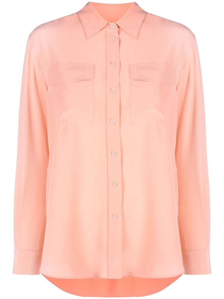 BOSS C_Biventi_3 silk shirt - Orange Cover