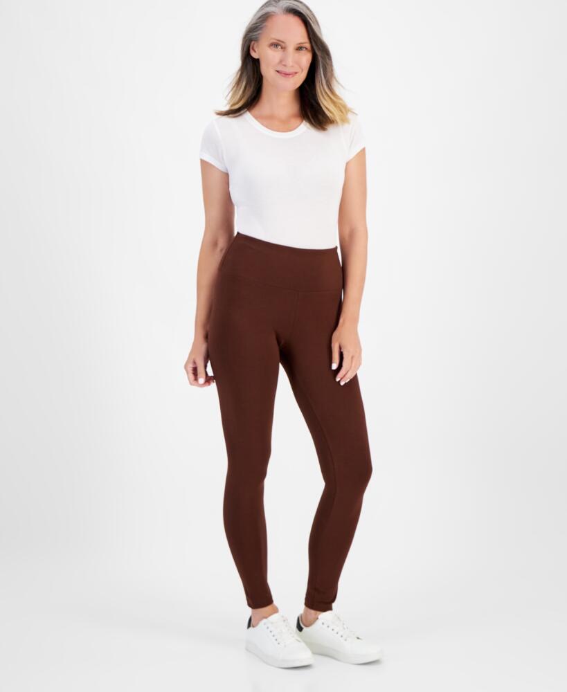 Style & Co Women's High Rise Leggings, Created for Macy's - Grand Brown Cover