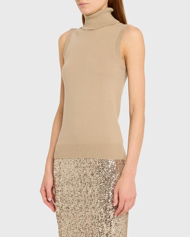 Michael Kors Collection Sleeveless Cashmere Turtleneck Cover