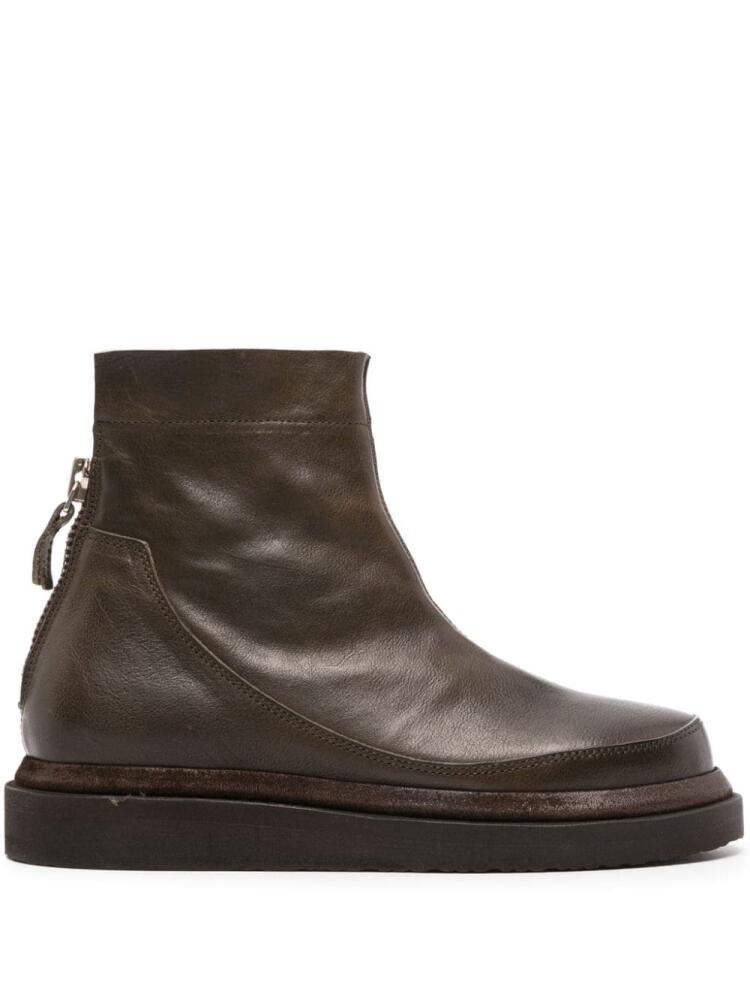 Moma faded cal leather ankle boots - Brown Cover