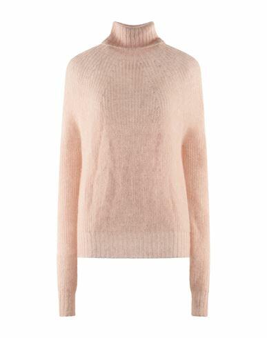 Department 5 Woman Turtleneck Light brown Mohair wool, Polyamide, Merino Wool Cover