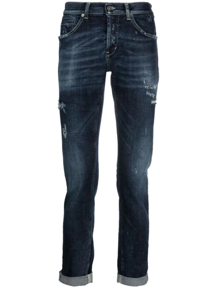 DONDUP slim-cut rolled-hem jeans - Blue Cover