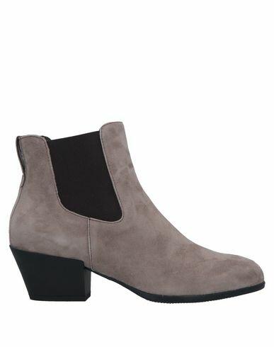 Hogan Woman Ankle boots Dove grey Soft Leather Cover