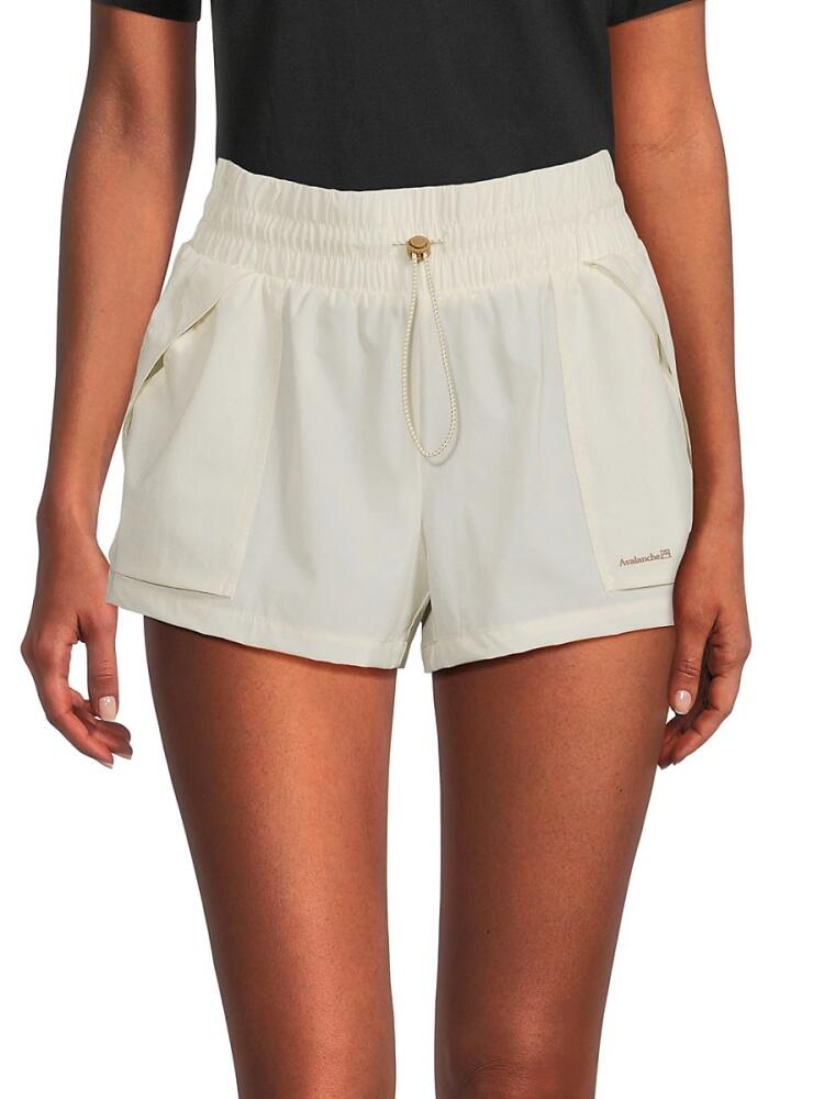 Avalanche Women's Drawstring Toggle Shorts - Gardenia Cover