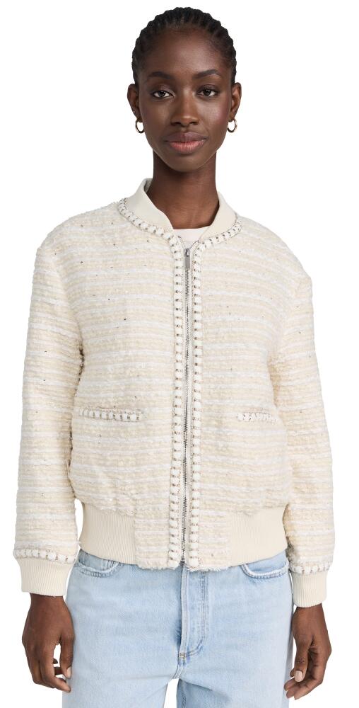 endless rose Tweed Bomber Jacket Ivory Cover