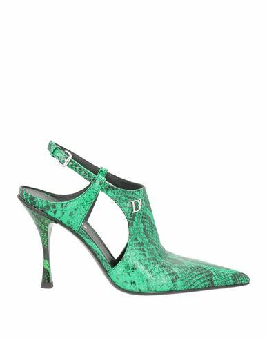 Dsquared2 Woman Pumps Green Calfskin Cover