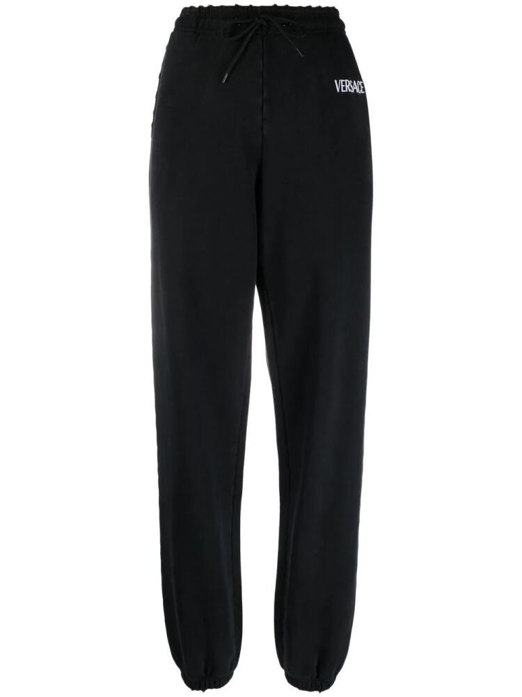 Versace logo-print track pants - Black Cover