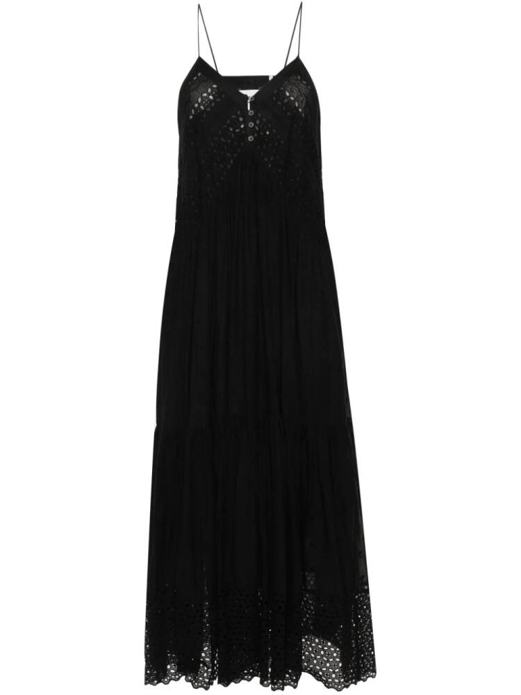 MARANT ÉTOILE Sabba cotton maxi dress - Black Cover