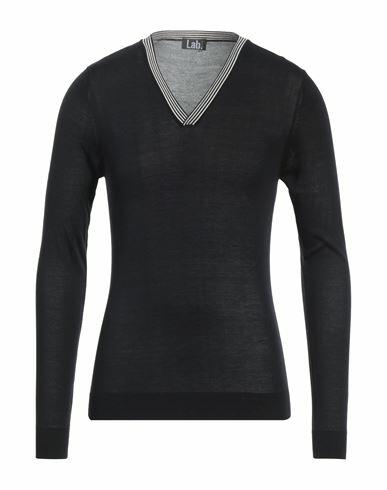 Lab. Pal Zileri Man Sweater Black Silk Cover