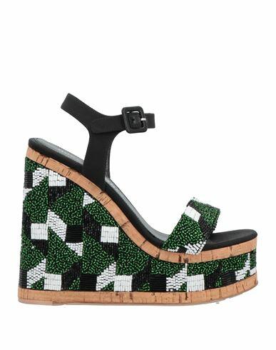 Haus Of Honey Woman Sandals Green Textile fibers Cover