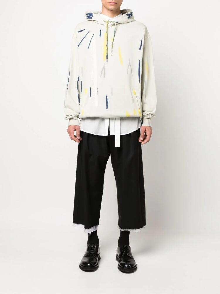 Feng Chen Wang tie-dye print cotton hoodie - Neutrals Cover