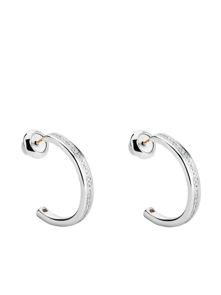 TANE México 1942 Cozy diamond hoop earrings - Silver Cover