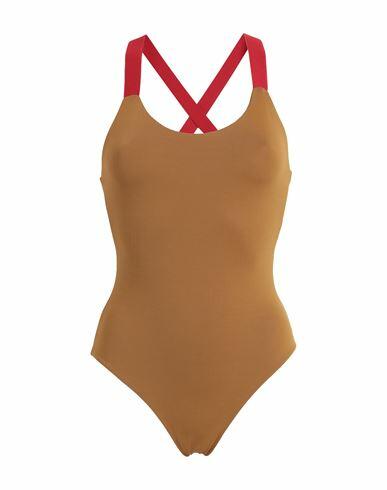 S And S Woman One-piece swimsuit Camel Polyamide, Elastane Cover