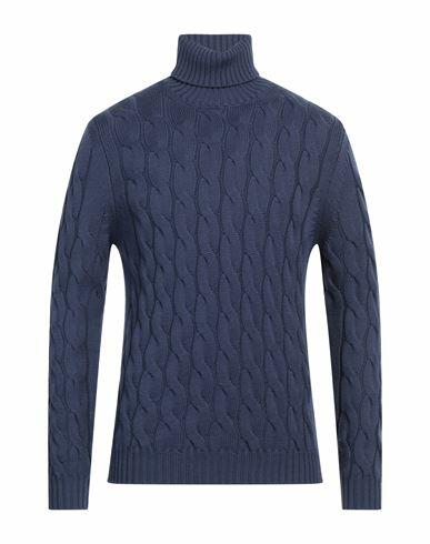 Alpha Studio Man Turtleneck Navy blue Merino Wool Cover