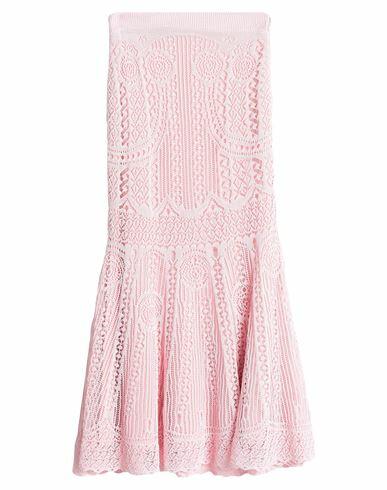 Alexander Mcqueen Woman Maxi skirt Pink Cotton, Polyamide, Elastane Cover