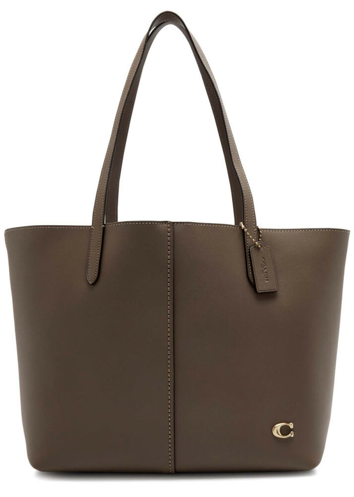 Coach North Leather Tote - Taupe Cover