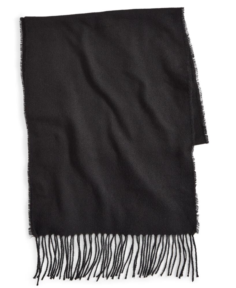 Style & Co Fringe Detail Solid Soft Wrap, Created for Macy's - Black Cover