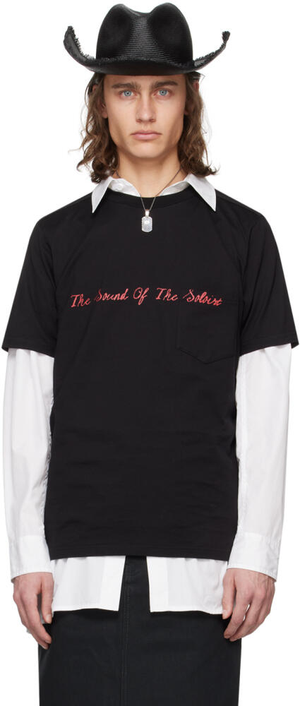 TAKAHIROMIYASHITA TheSoloist. Black 'The Sound Of The Soloist' T-Shirt Cover