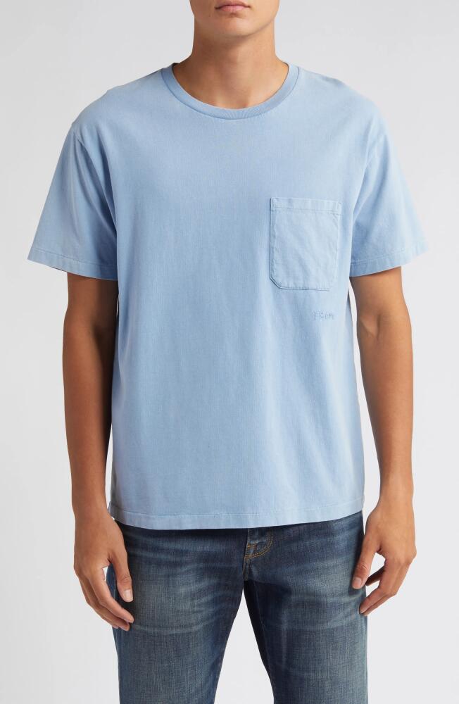 FRAME Vintage Wash Pocket T-Shirt in Vintage Light Blue Cover