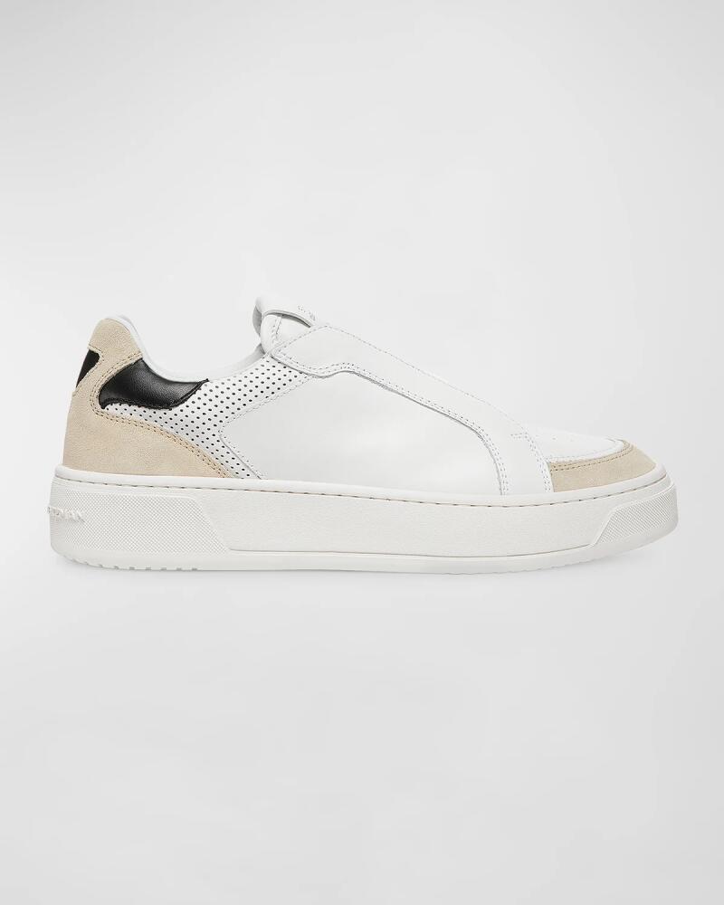 Stuart Weitzman Courtside Retro Leather Low-Top Sneakers Cover