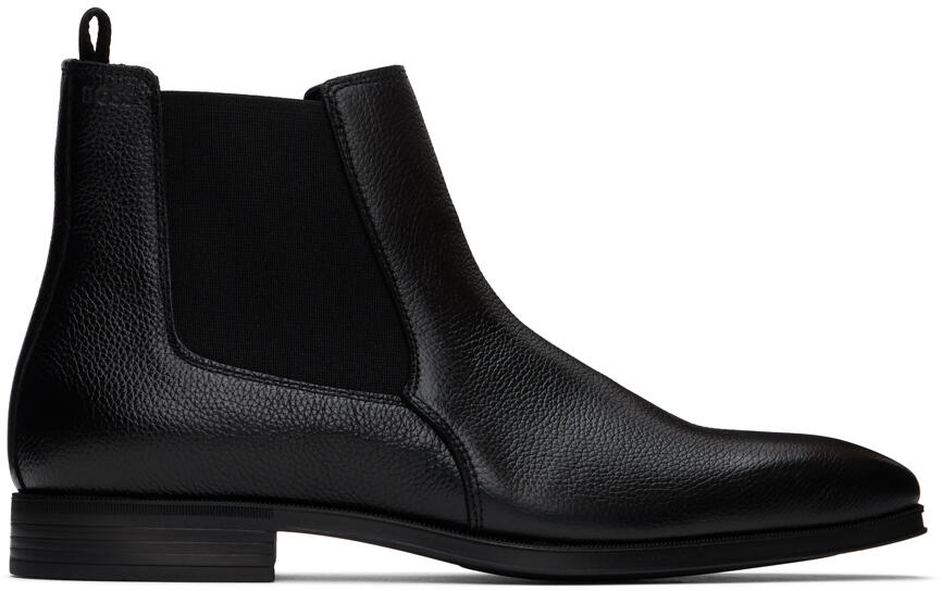 BOSS Black Leather Chelsea Boots Cover