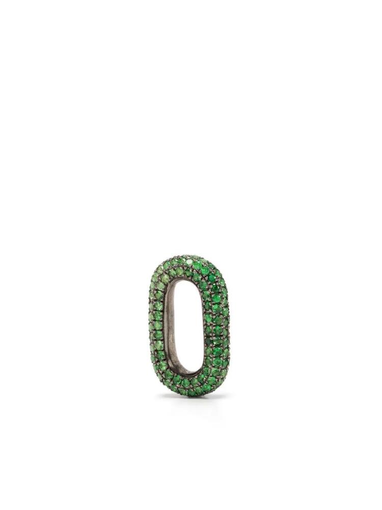 Selim Mouzannar Tsavourite embellished link earring charm - Green Cover