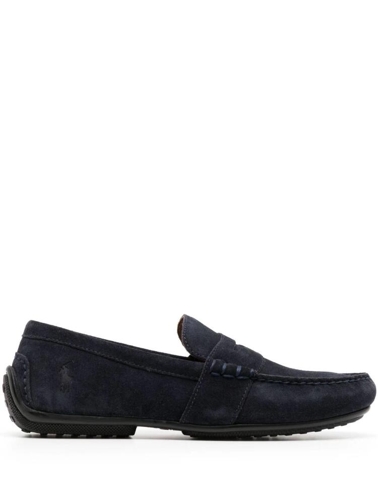 Polo Ralph Lauren penny-slot calf-leather loafers - Blue Cover