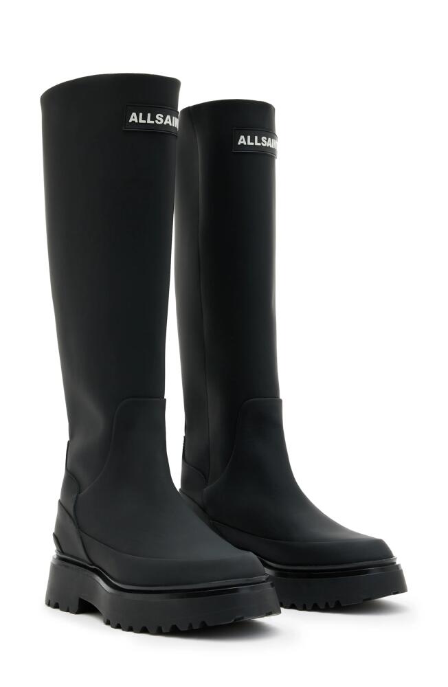 AllSaints Octavia Knee High Boot in Black Cover