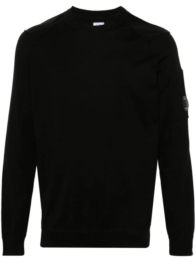 C.P. Company Goggles-detailed cotton jumper - Black Cover