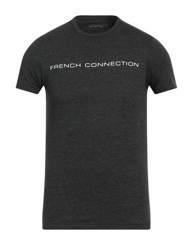 French Connection Man T-shirt Steel grey Cotton, Polyester Cover