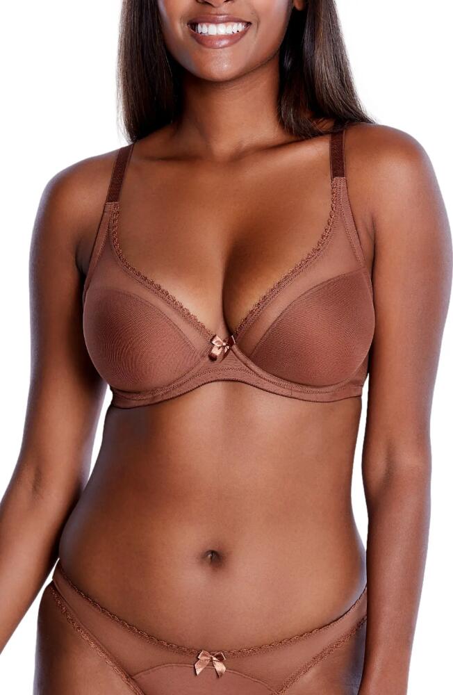 JOURNELLE Victoire Plunge Underwire Bra in Cannelle Cover