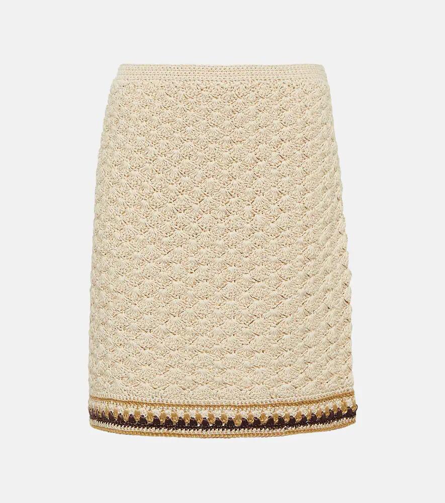 Tory Burch Crochet cotton-blend miniskirt Cover