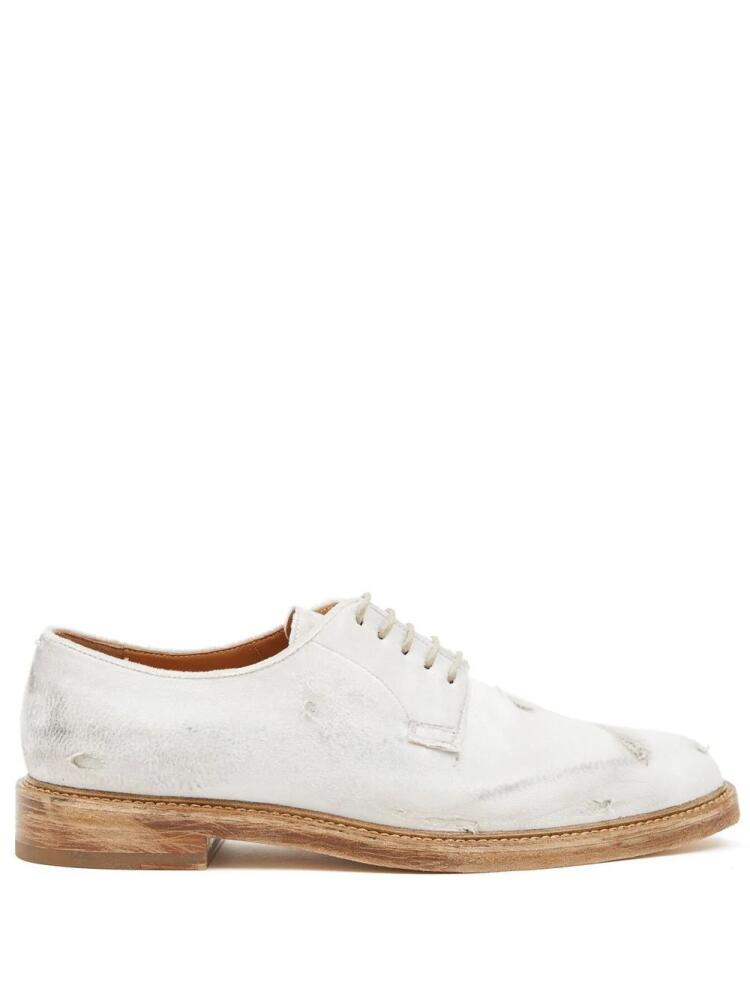 Maison Margiela velvet Derby shoes - White Cover