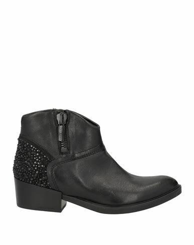 Janet & Janet Woman Ankle boots Black Leather Cover